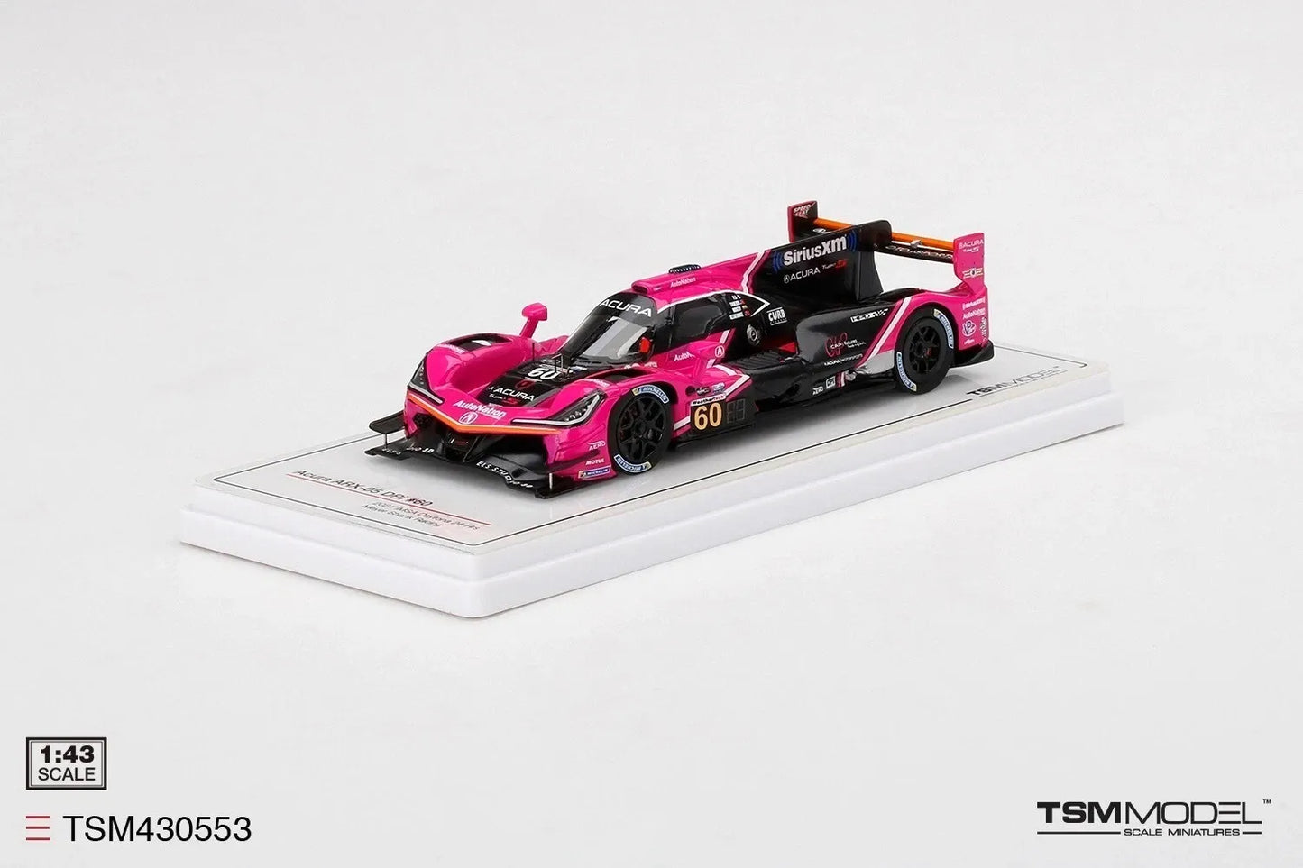 TRUE SCALE MINIATURES ACURA ARX-05 DPI NO.60 2021 IMSA DAYTONA 24 HRS MEYER SHANK RACING