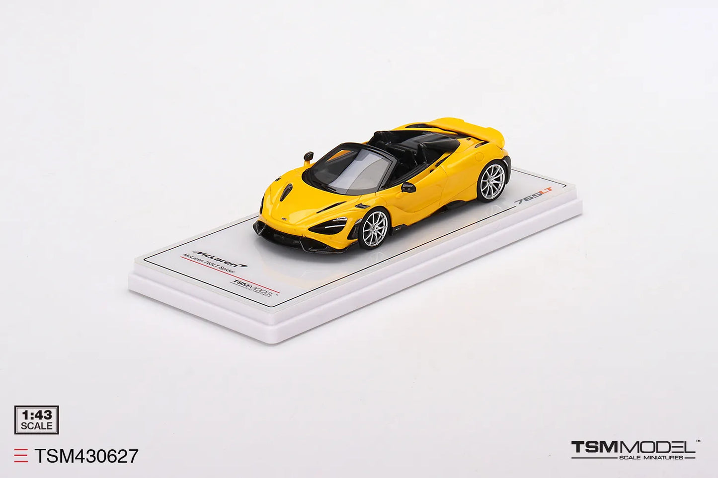 TRUE SCALE MINIATURES MCLAREN 765LT SPIDER VOLCANO YELLOW