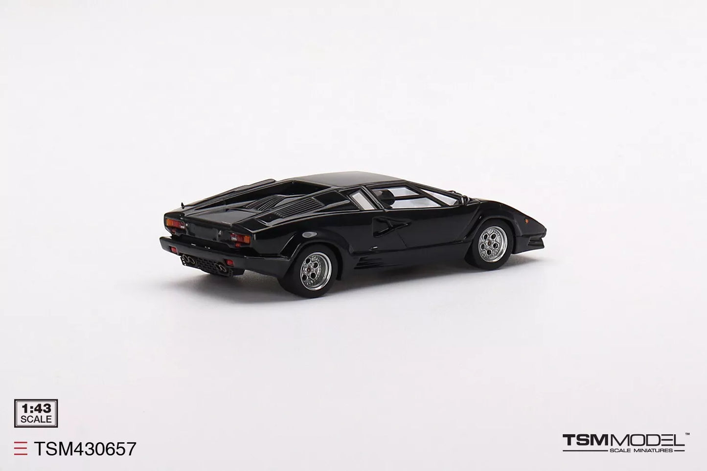 TRUESCALE MINIATURES LAMBORGHINI COUNTACH 25TH ANNIVERSARY BLACK