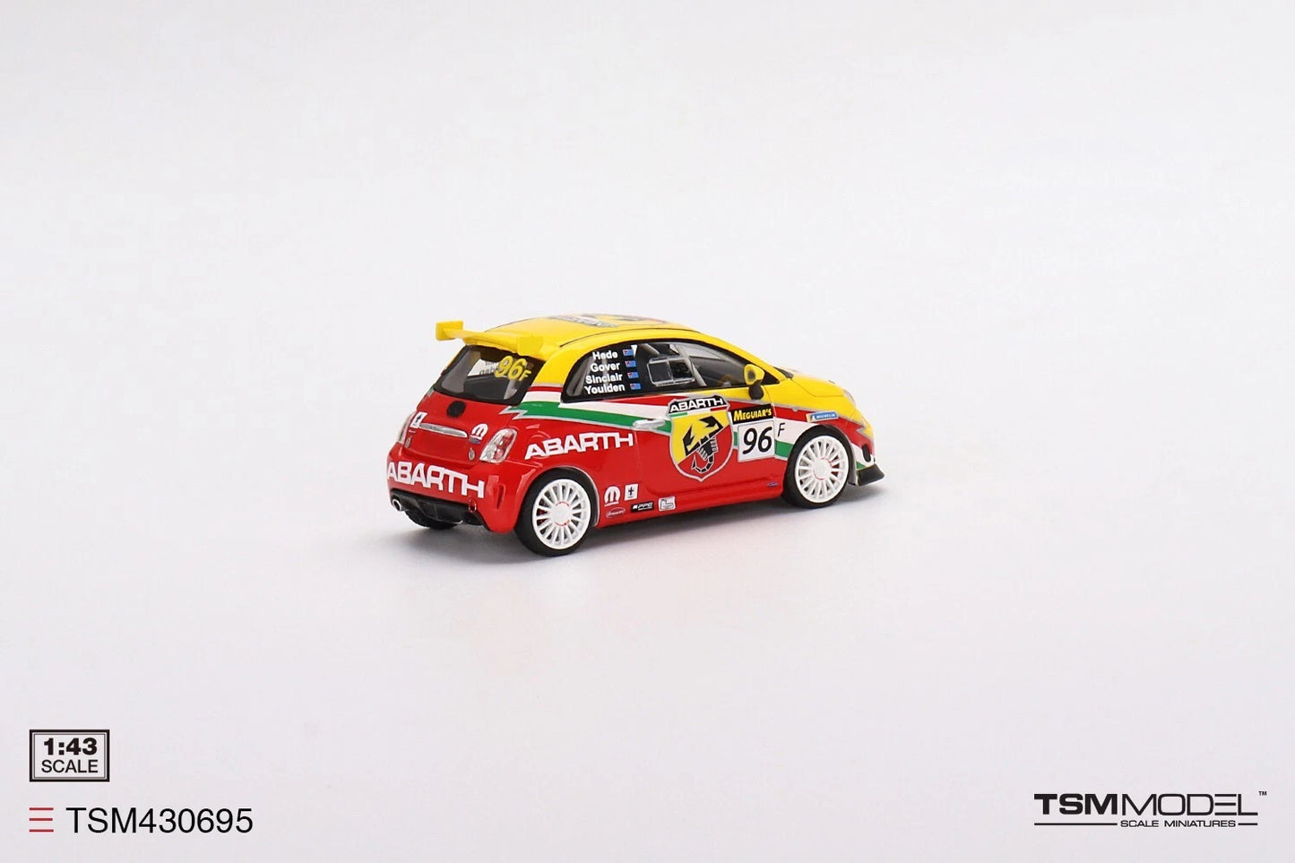TRUESCALE MINIATURES ABARTH 695 ASSETTO CORSE NO.96 FIAT ABARTH MOTORSPORT 2014 BATHURST 12 HRS CLASS F WINNER