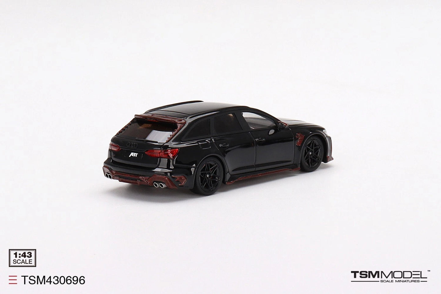 TRUESCALE MINIATURES AUDI RS 6 AVANT ABT JOHANN ABT SIGNATURE EDITION BLACK