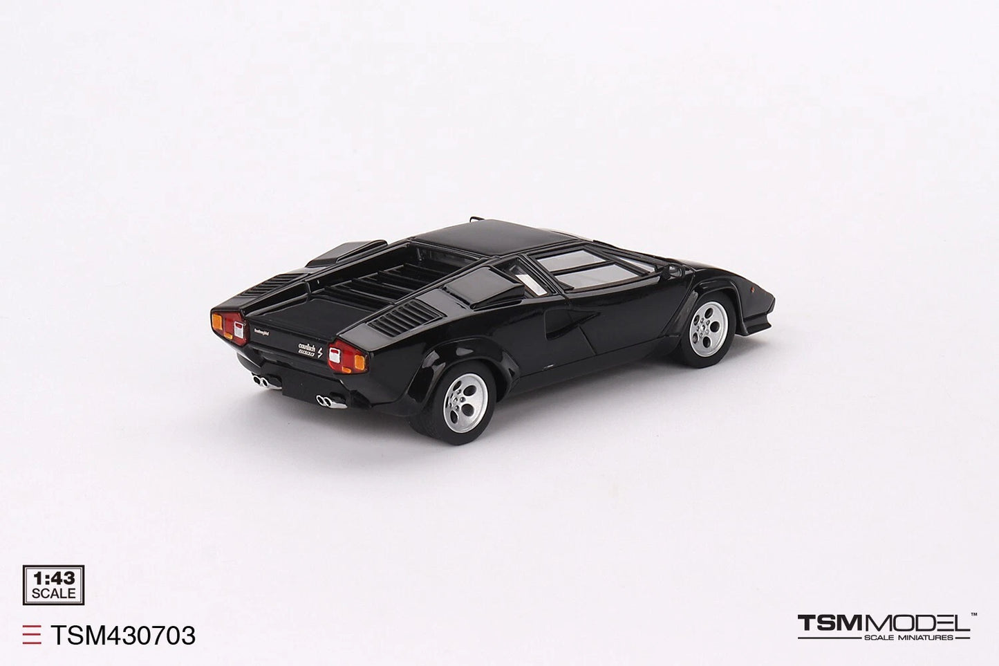 TRUESCALE MINIATURES LAMBORGHINI COUNTACH 5000S BLACK