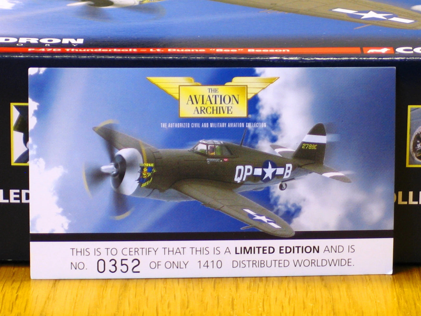 CORGI P-47D THUNDERBOLT 334TH FS "BOISE BEE"