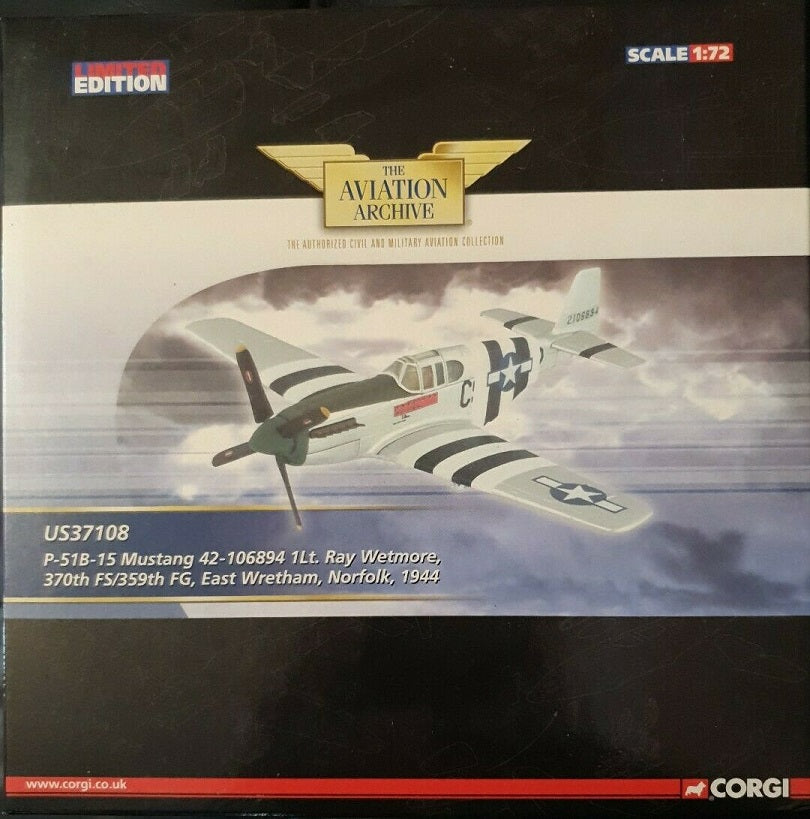 CORGI P-51B MUSTANG 42-106894 1LT RAY WETMORE