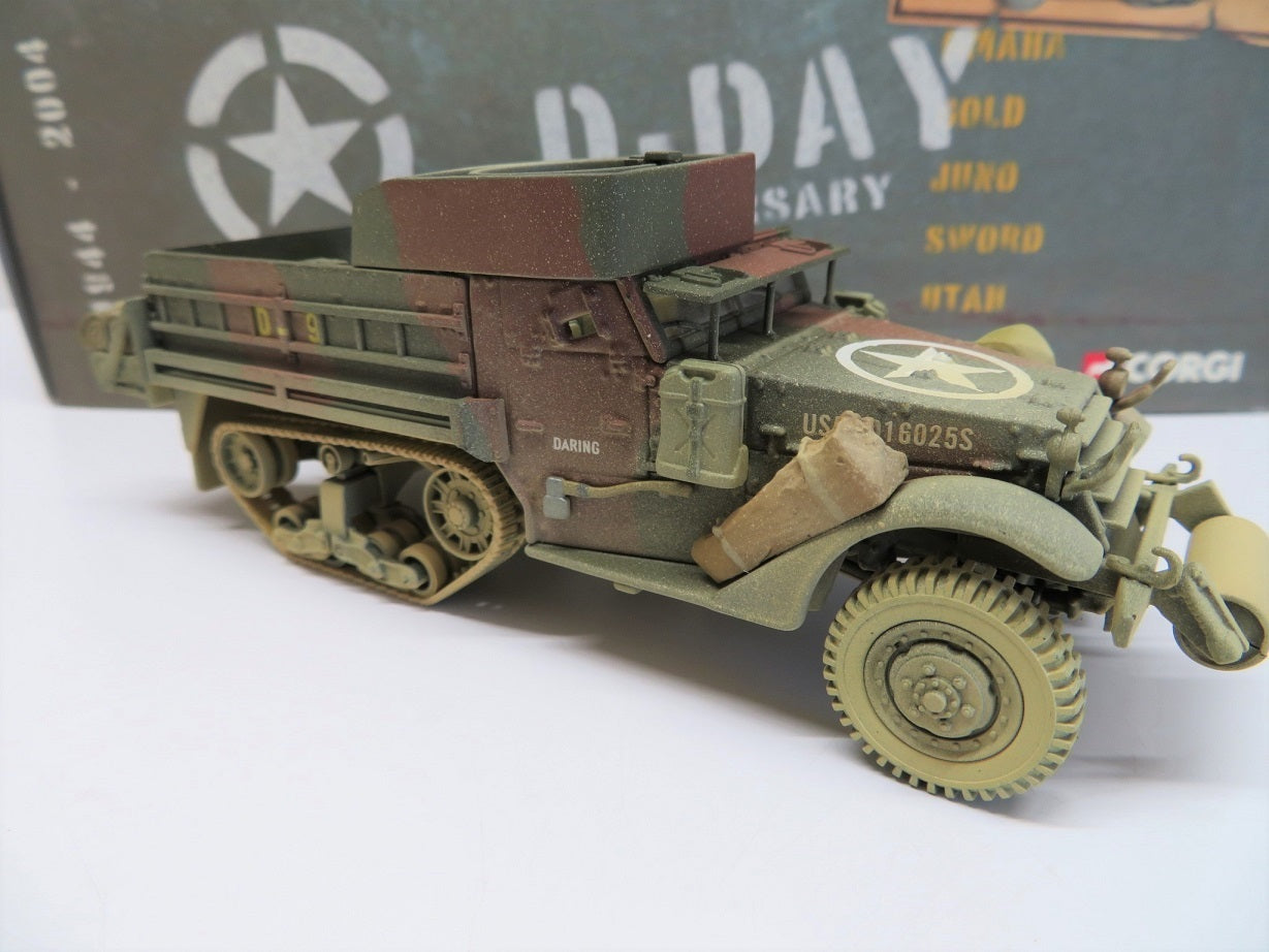 CORGI M3 A1 HALF-TRACK US ARMY NORMANDY FRANCE 1944