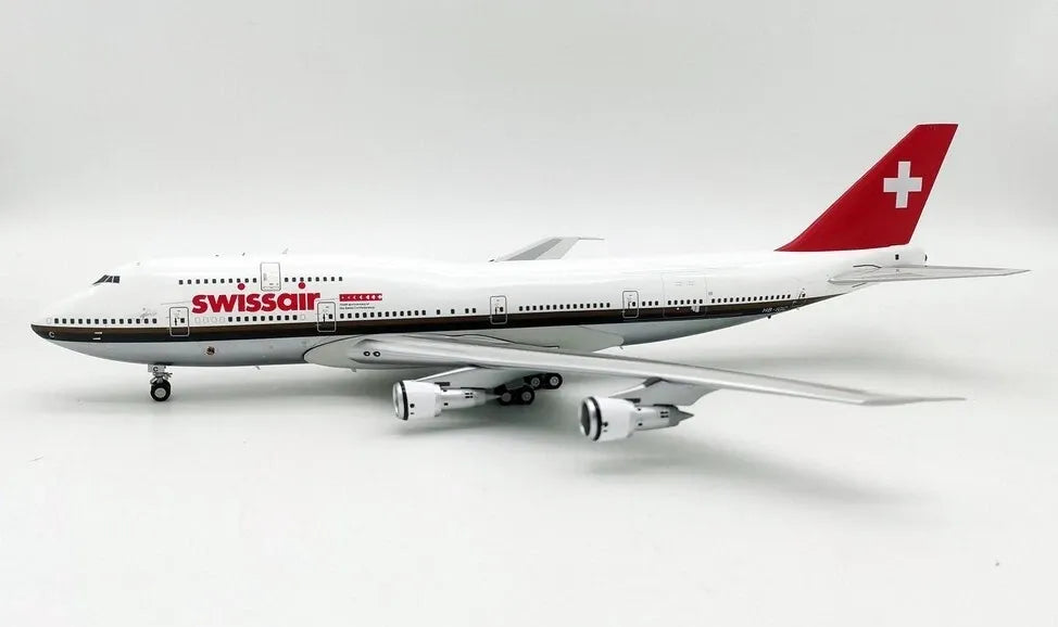 WBMODELS B747-300 SWISSAIR REG: HB-IGCB WITH STAND