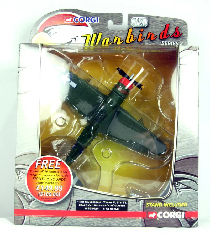 CORGI P-47D THUNDERBOLT USAAF "PENGI II" ENGLAND 1944