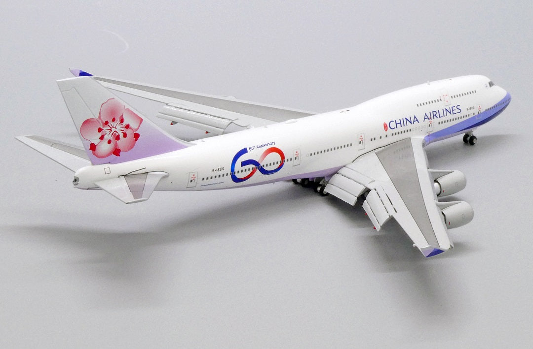 JC WINGS B747-400 CHINA AIRLINES "60TH ANNIVERSARY" (FLAP DOWN) REG: B-18210