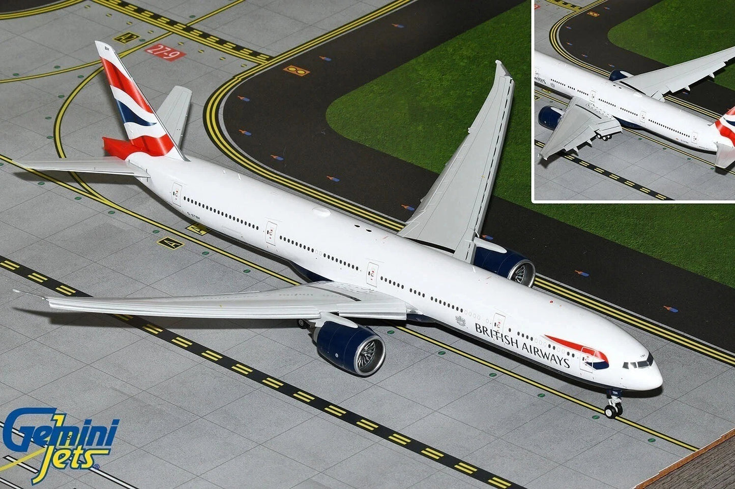 GEMINI JETS B777-300ER BRITISH AIRWAYS REG: G-STBH (FLAPS DOWN)