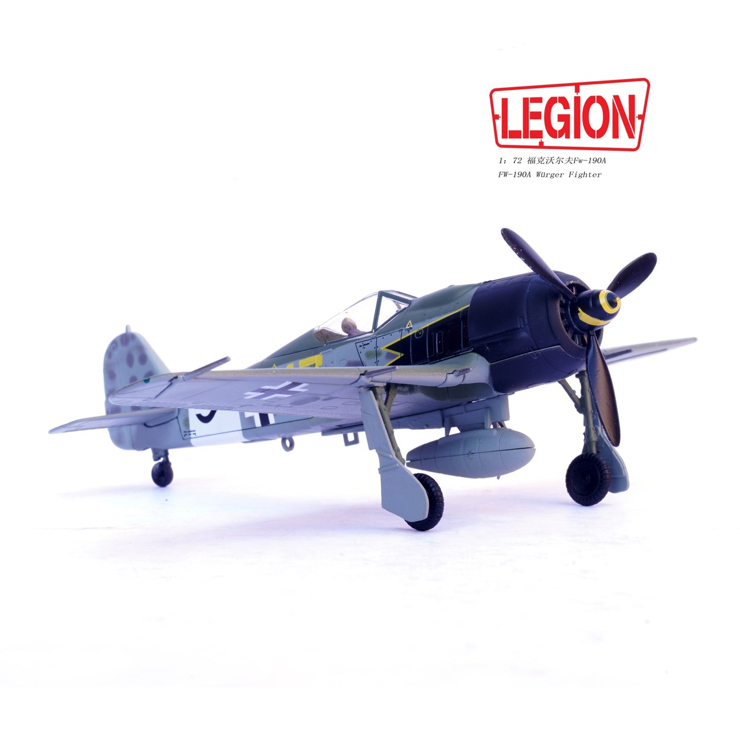 PANZERKAMPF FW-190A-8 R2 YELLOW 17 12.(STURM) JG 3 BARTH 1944 (LEGION SERIES)