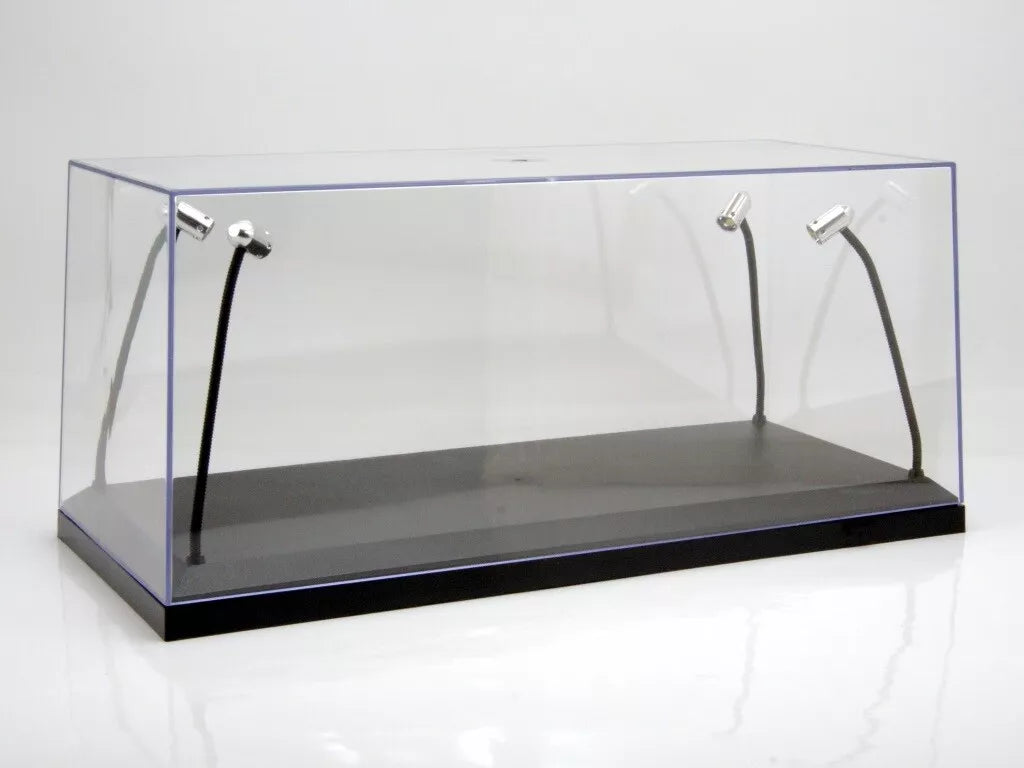 TRIPLE 9 LED DISPLAY CASE 4 ADJUSTABLE LIGHTS 35 X 15 X 16CM