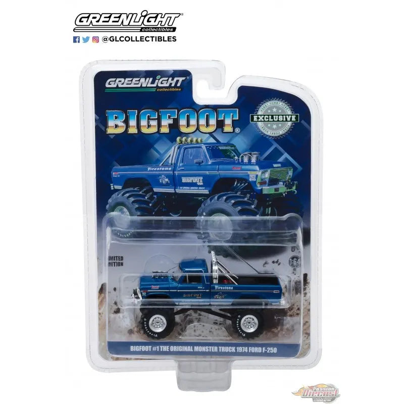 GREENLIGHT 1974 FORD F250 BIGFOOT MONSTER TRUCK