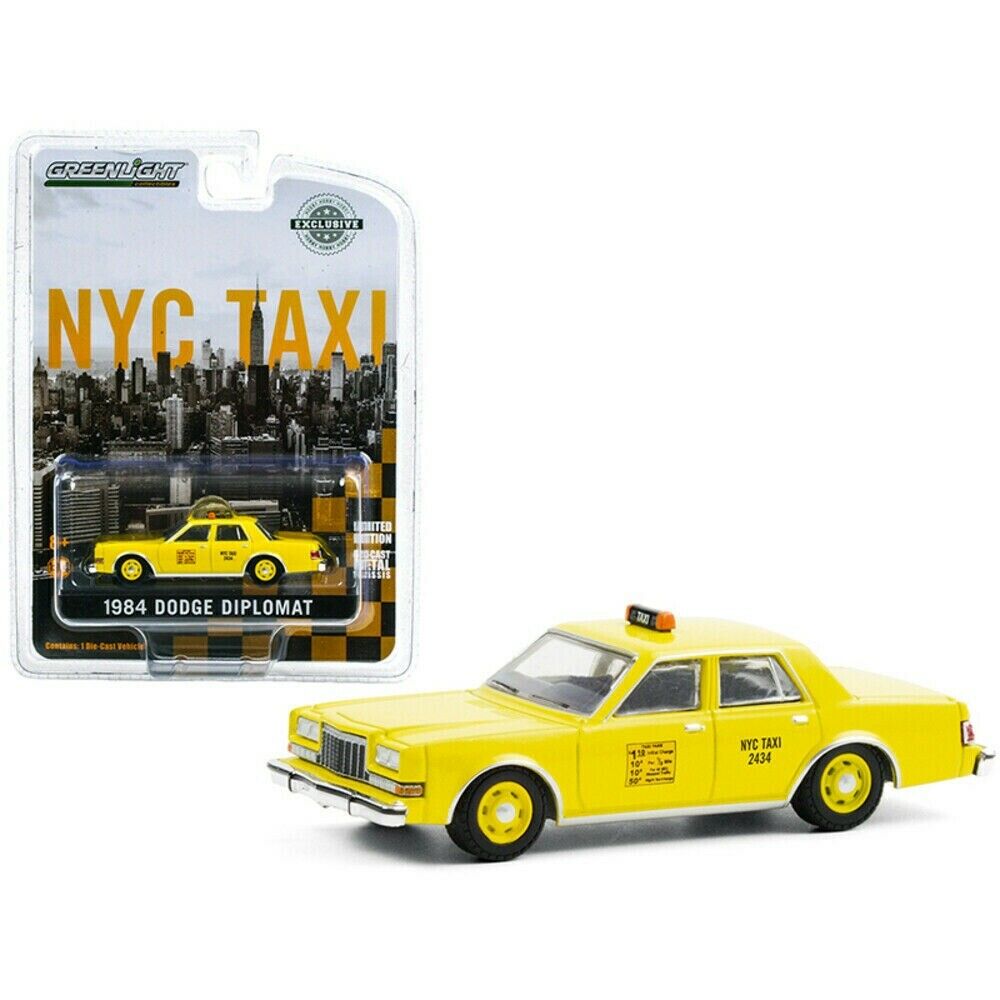 GREENLIGHT 1984 DODGE DIPLOMAT NYC TAXI
