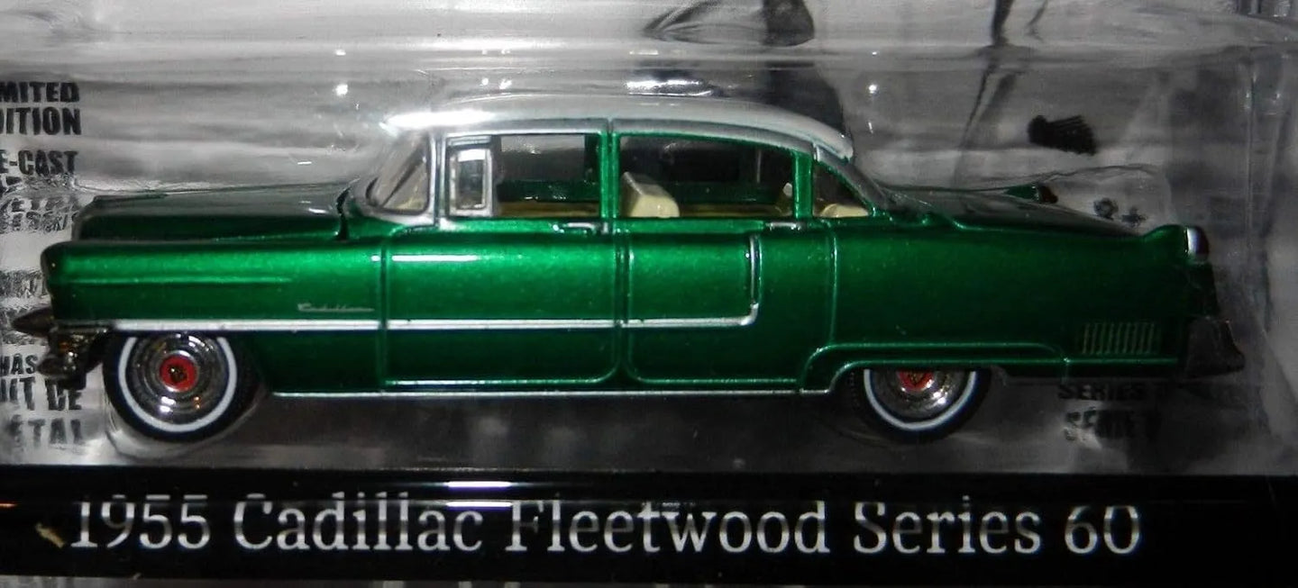 GREENLIGHT 1955 CADILLAC FLEETWOOD SERIES 60 PINK CADILLAC ELVIS PRESLEY (1935-77