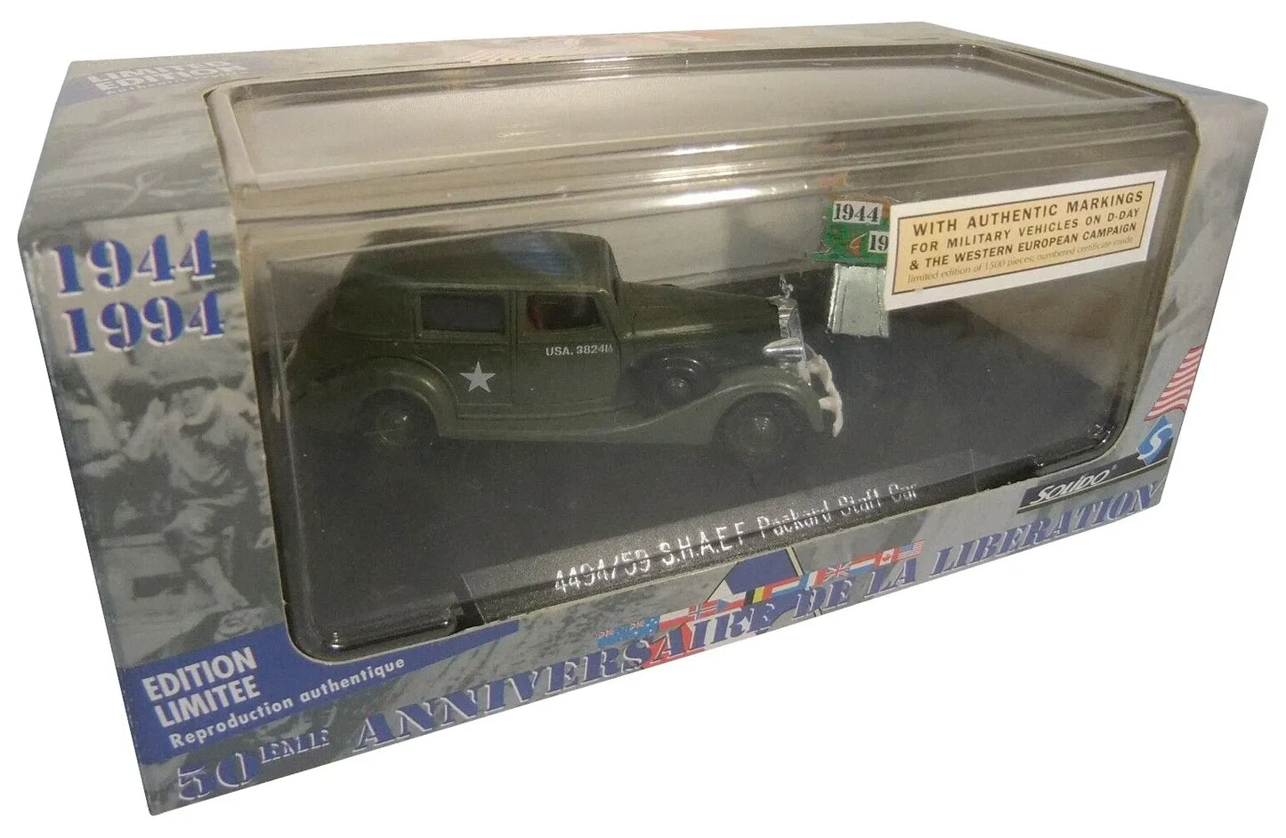 SOLIDO S.H.A.E.F PACKARD STAFF CAR U.S. ARMY 1944