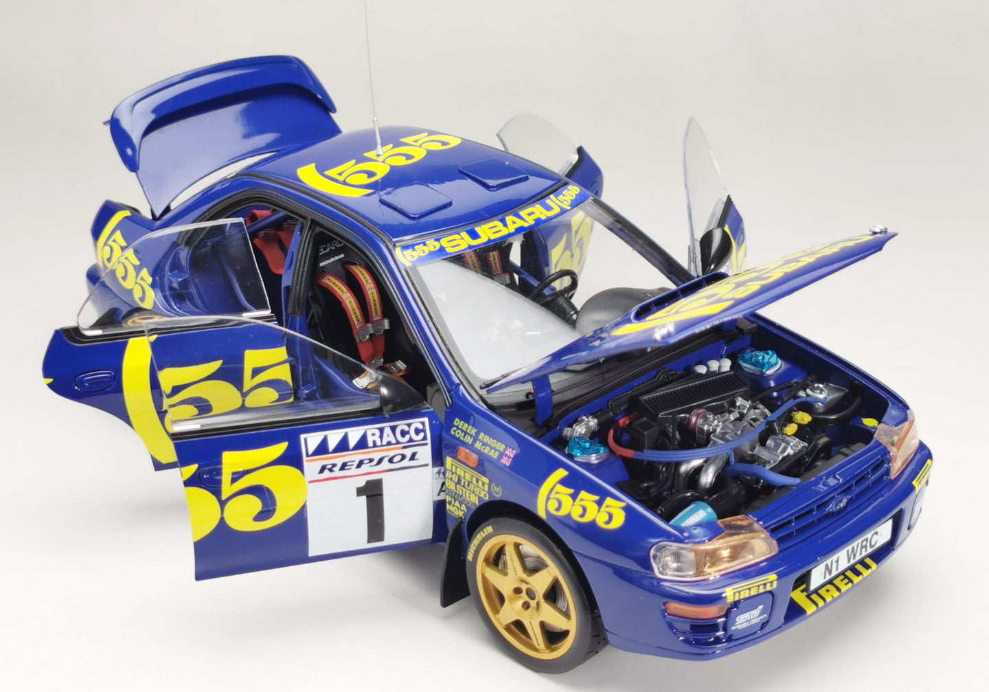 SUNSTAR SUBARU IMPREZA 555 N 1 WINNER RALLY CATALUNYA 1996 C.McRAE - R.DERK