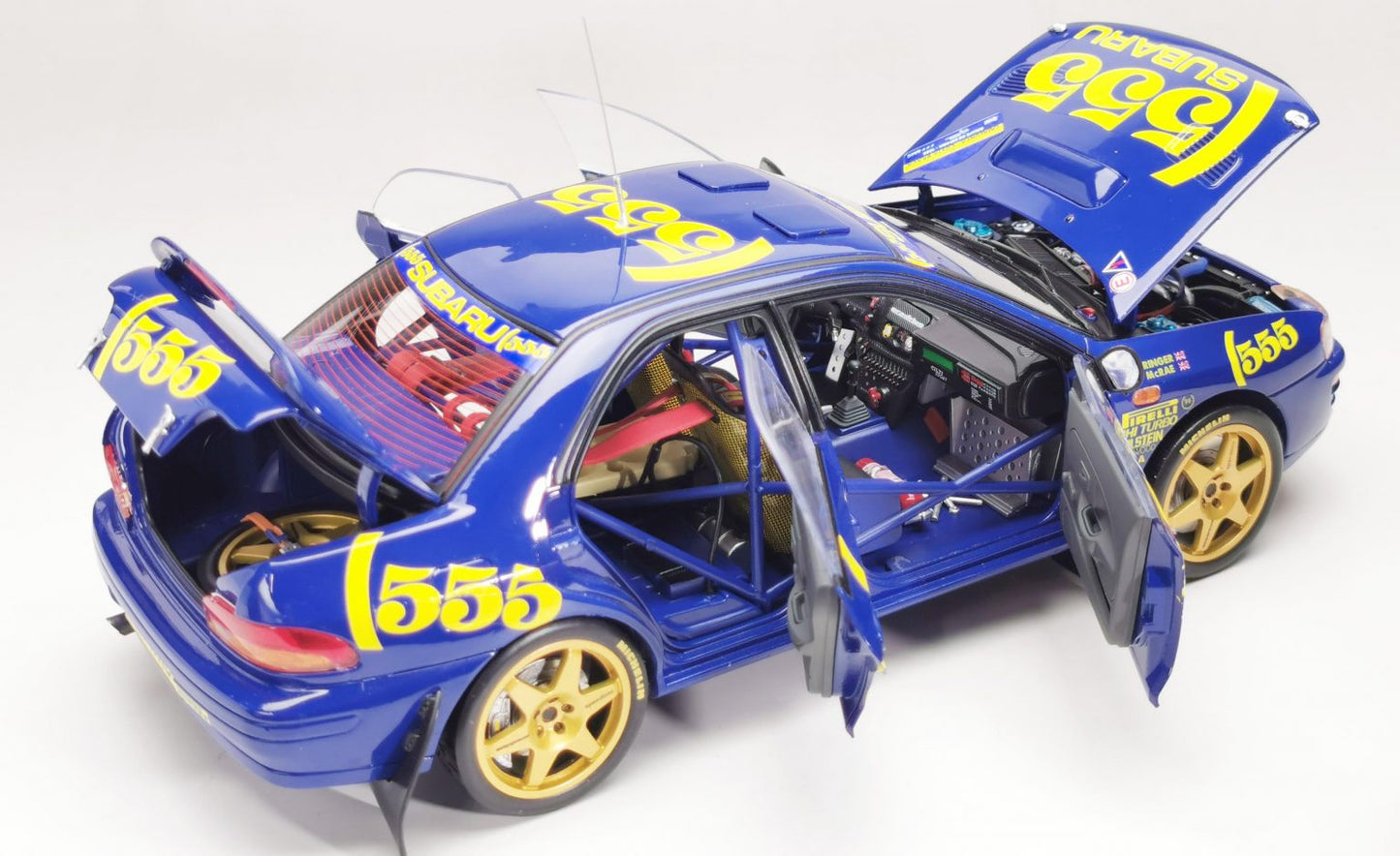 SUNSTAR SUBARU IMPREZA 555 N 1 WINNER RALLY CATALUNYA 1996 C.McRAE - R.DERK