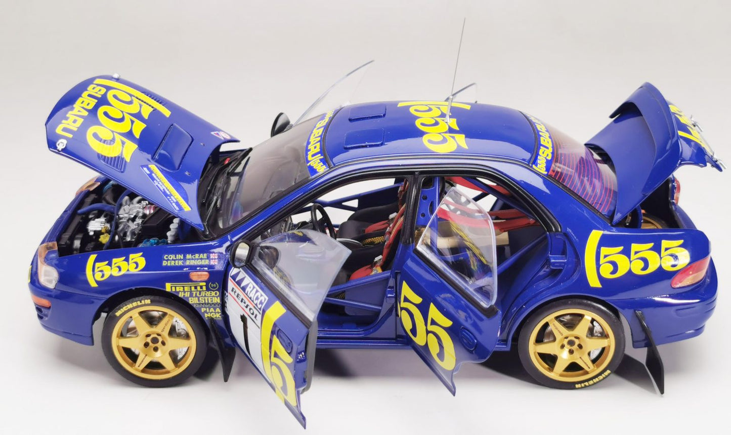 SUNSTAR SUBARU IMPREZA 555 N 1 WINNER RALLY CATALUNYA 1996 C.McRAE - R.DERK