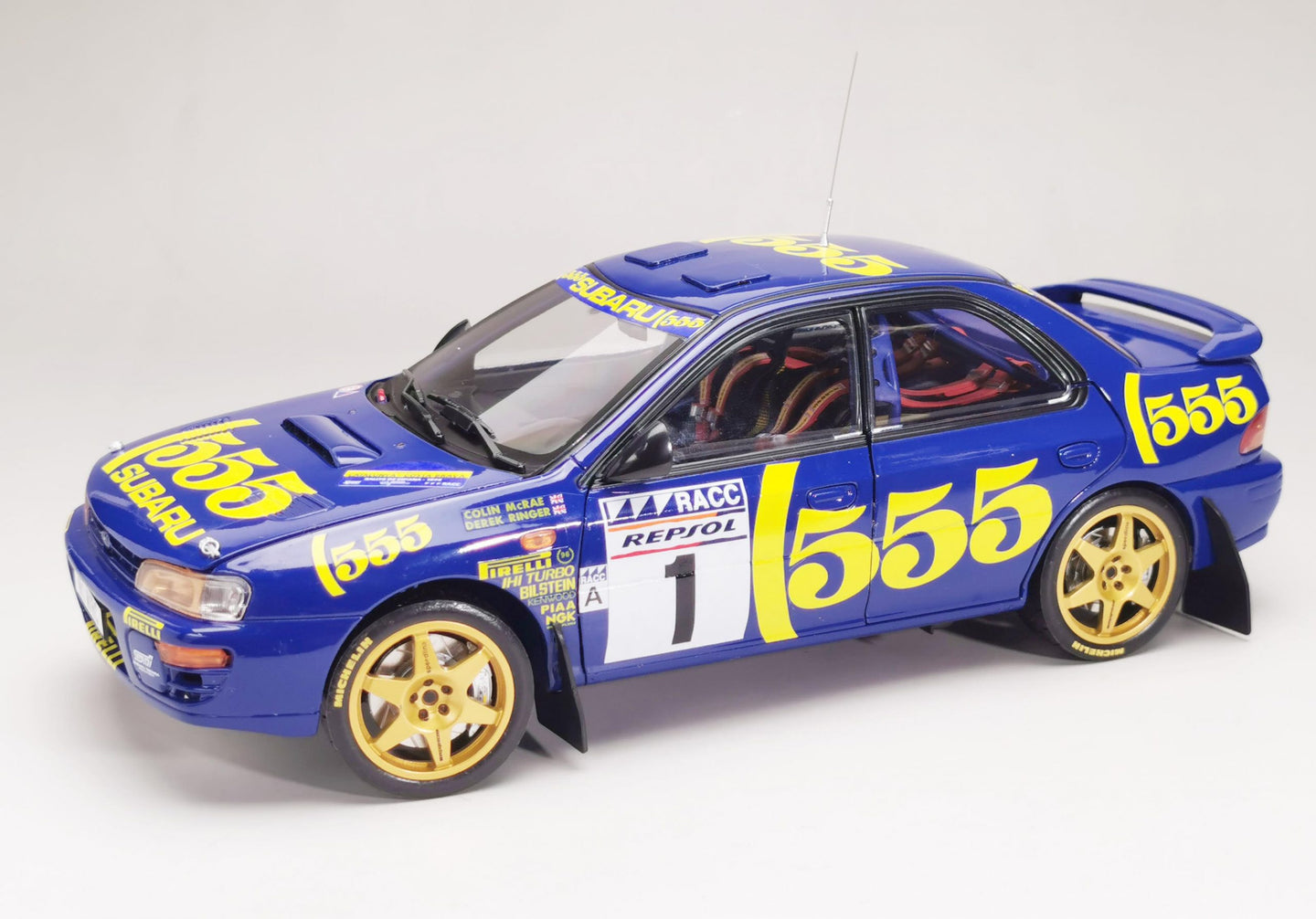 SUNSTAR SUBARU IMPREZA 555 N 1 WINNER RALLY CATALUNYA 1996 C.McRAE - R.DERK
