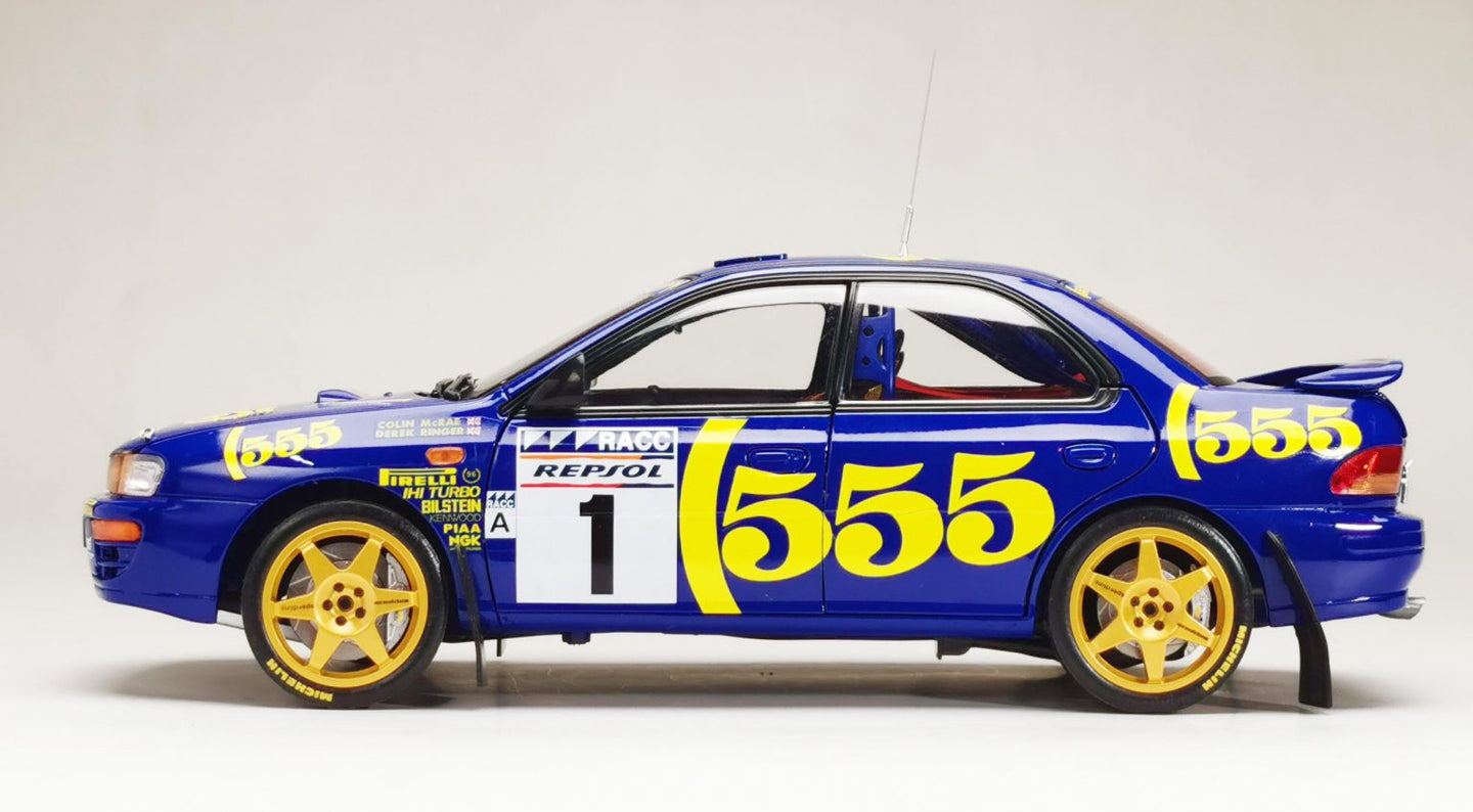 SUNSTAR SUBARU IMPREZA 555 N 1 WINNER RALLY CATALUNYA 1996 C.McRAE - R.DERK