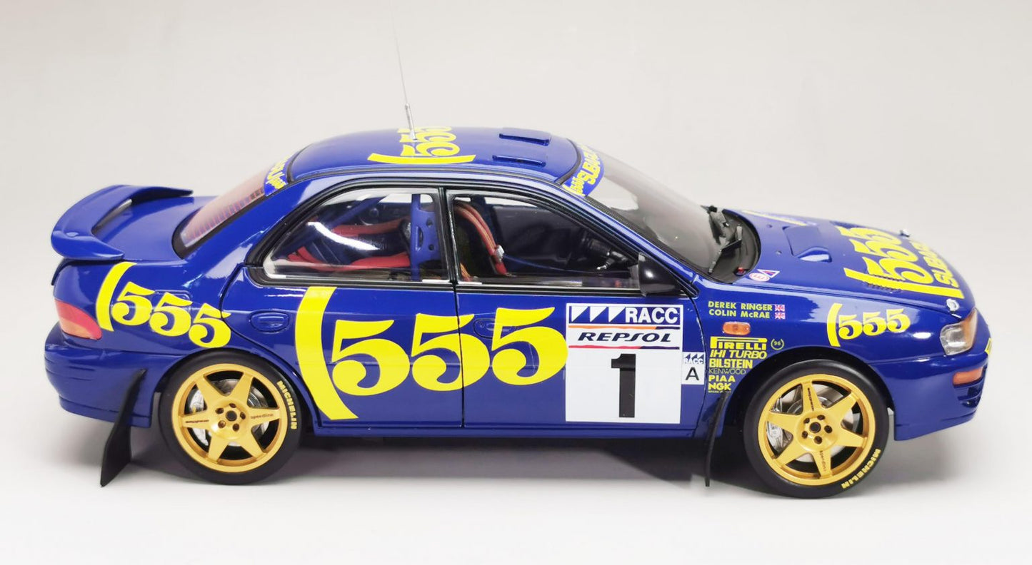 SUNSTAR SUBARU IMPREZA 555 N 1 WINNER RALLY CATALUNYA 1996 C.McRAE - R.DERK