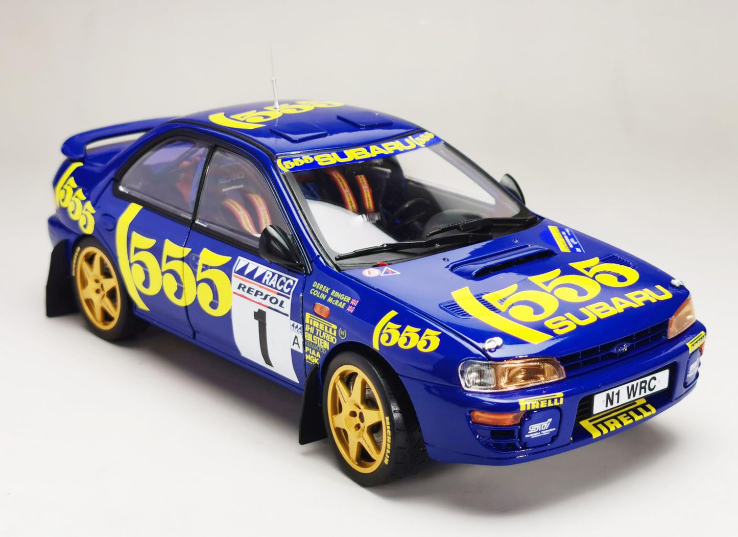 SUNSTAR SUBARU IMPREZA 555 N 1 WINNER RALLY CATALUNYA 1996 C.McRAE - R.DERK