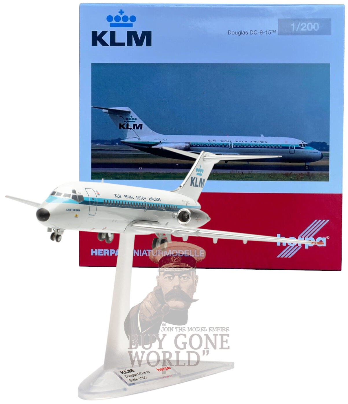 HERPA WINGS DC-9-15 ROYAL DUTCH AIRLINES (KLM) REG: PH-DNA