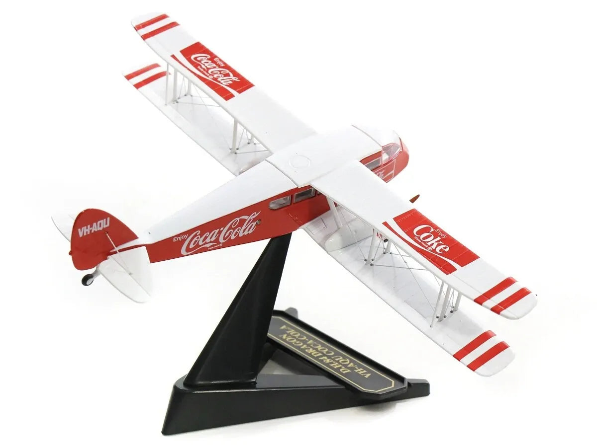 OXFORD DIECAST DH84 DRAGON VH-AQU COCA COLA
