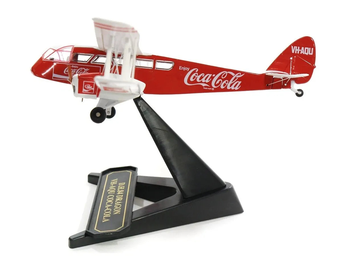 OXFORD DIECAST DH84 DRAGON VH-AQU COCA COLA