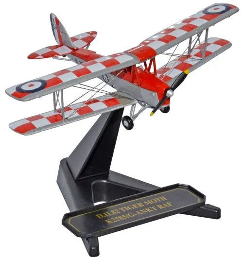OXFORD DIECAST DH82A TIGER MOTH RAF 32 SQUADRON REG: K2585