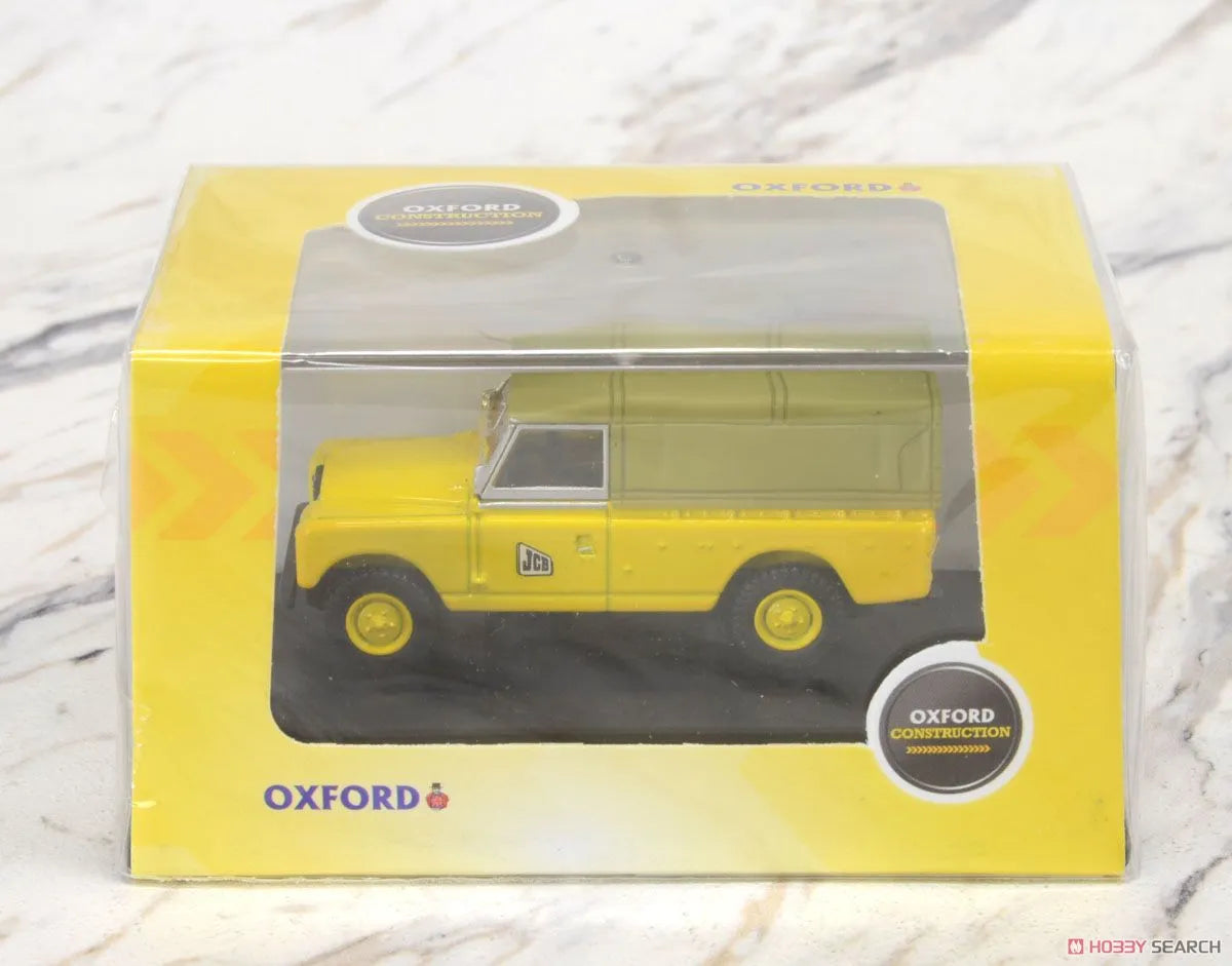 OXFORD DIECAST LAND ROVER SERIES II LWB CANVAS JCB