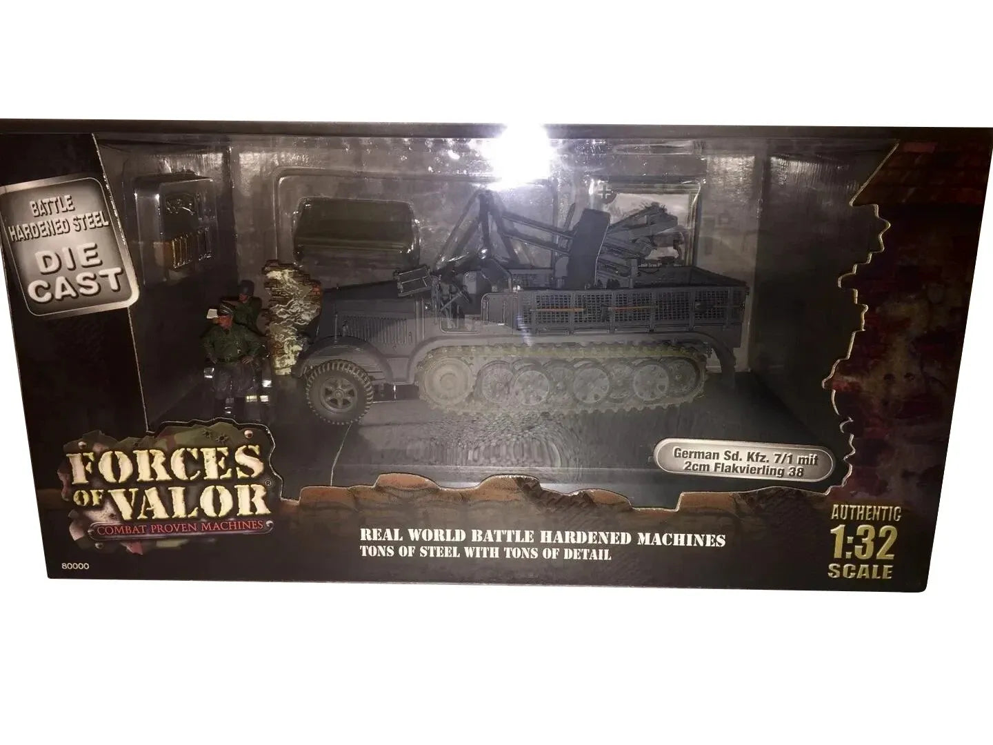 FORCES OF VALOR KRAUSS-MAFFEI SD.KFZ.7 HALF TRACK GERMAN ARMY