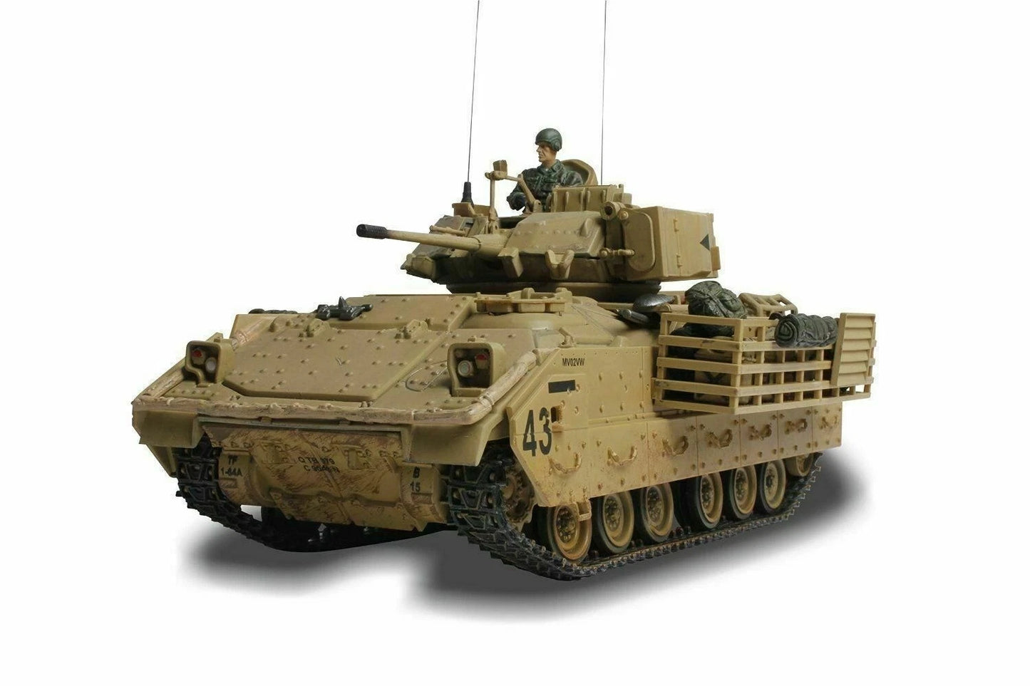 FORCES OF VALOR US.M2 BRADLEY, US ARMY, #43, BAGHDAD IRAQ 2003 (WITH ONE FIGURE)