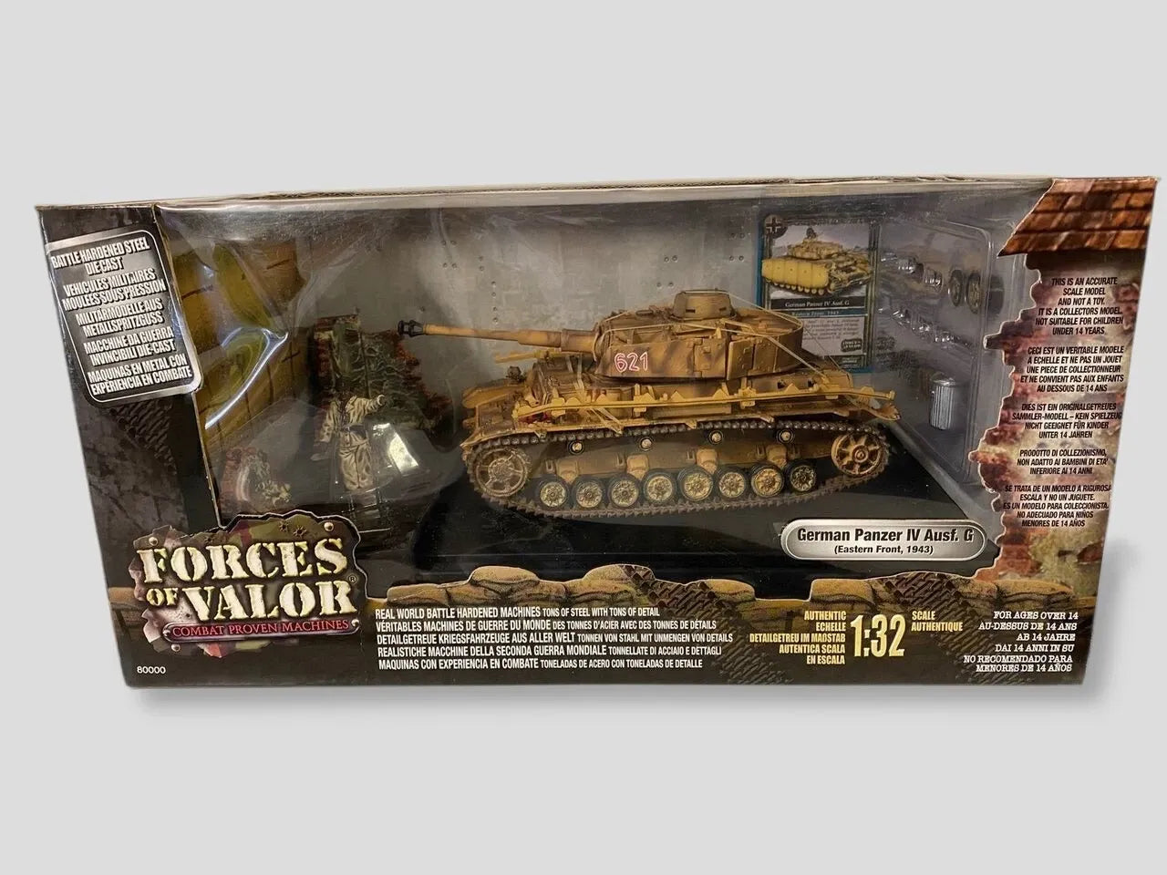FORCES OF VALOR SD.KFZ.161 PANZER IV G GERMAN ARMY #621 EASTERN FRONT 1943