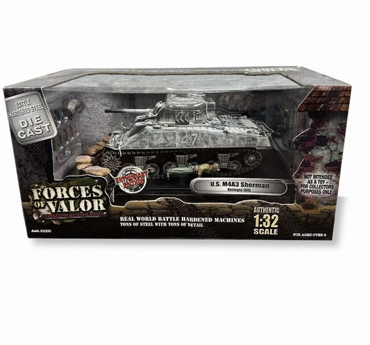 FORCES OF VALOR M4A3 SHERMAN TANK US ARMY 6TH ARMOURED "BATTLE OF BASTOGNE" 1945