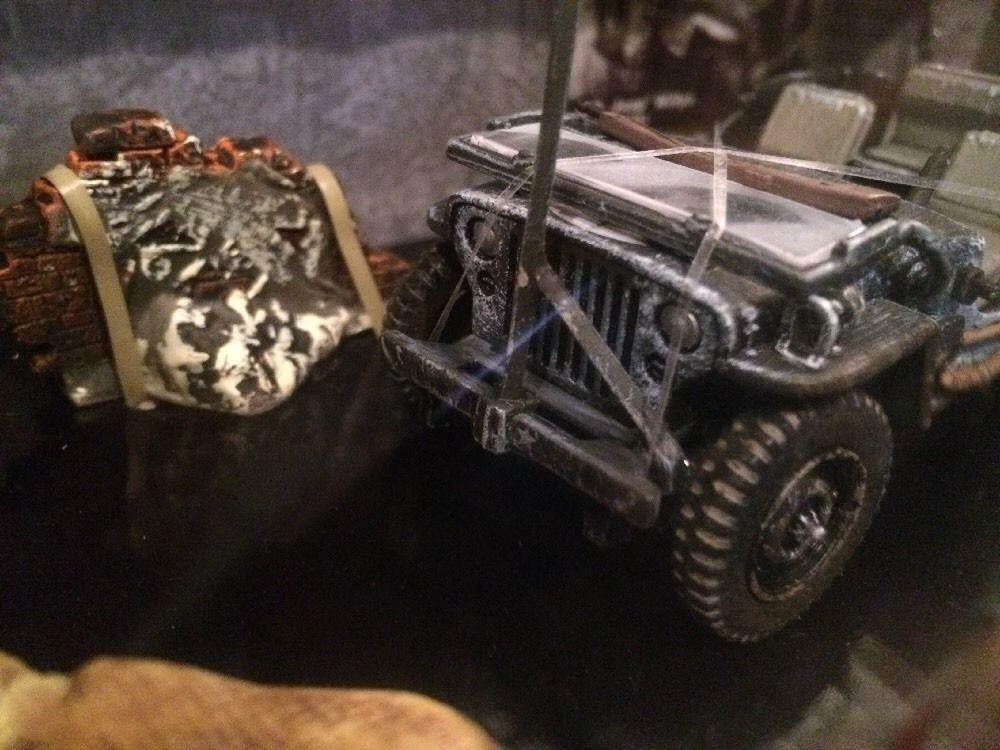FORCES OF VALOR WILLYS JEEP U.S.ARMY NORMANDY FRANCE D-DAY JUNE 6TH 1944