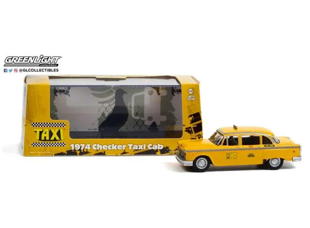 GREENLIGHT 1974 CHECKER TAXI SUNSHINE CABS NO.804