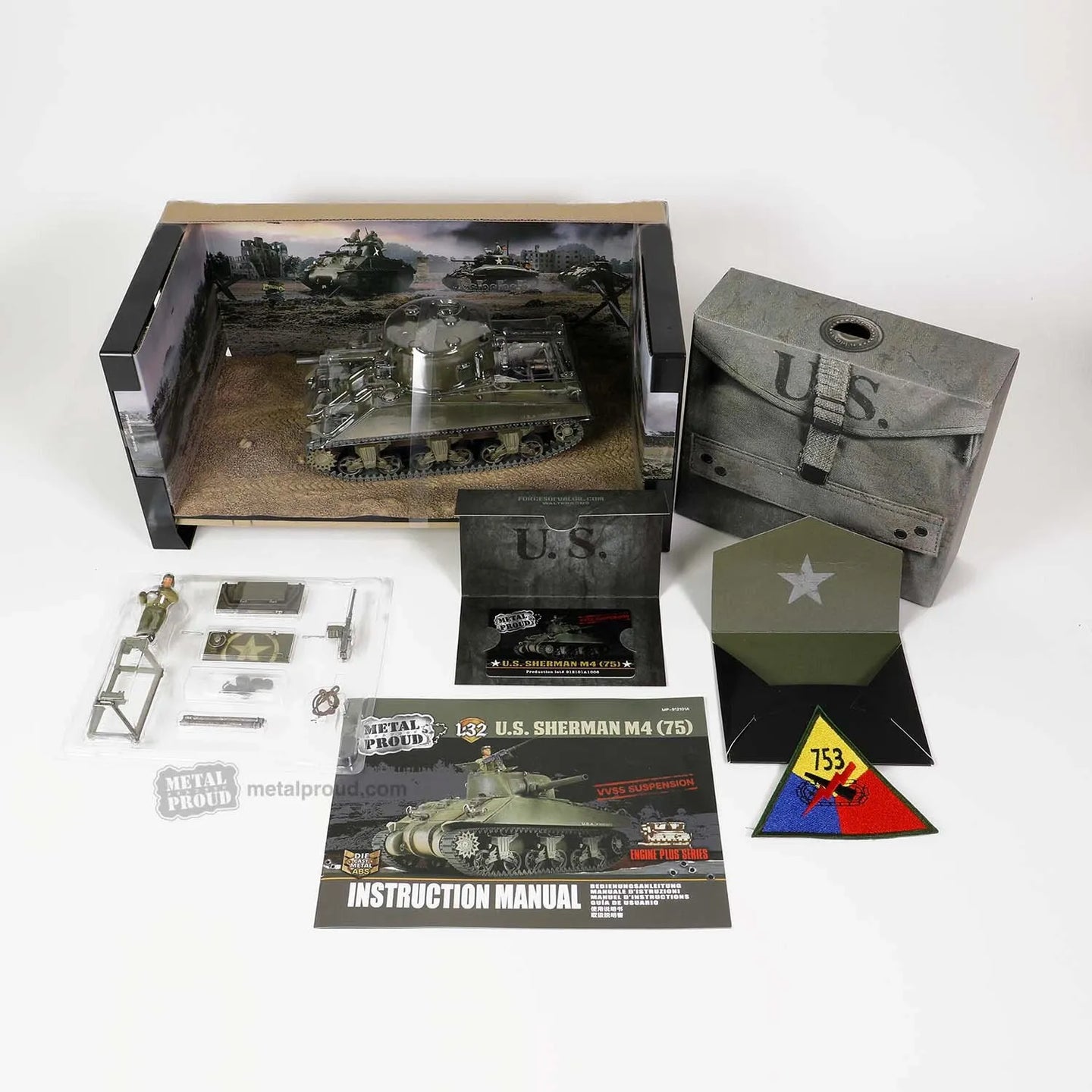 FORCES OF VALOR US SHERMAN MEDIUM TANK M4 ITALY 1944