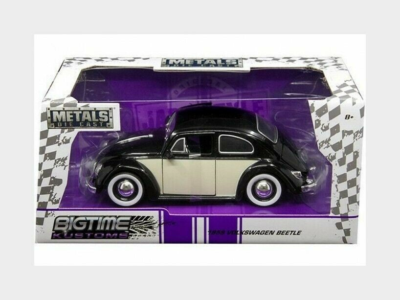 JADA VOLKSWAGEN BEETLE MOON WHEELS BLACK & WHITE