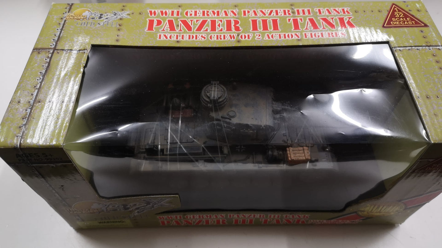 THE ULTIMATE SOLDIER PANZER III TANK INCLUDES CREW OF 2 ACTION FIGURES