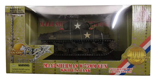 THE ULTIMATE SOLDIER M4A3 SHERMAN TANK INCLUDES 2 ACTION FIGURES