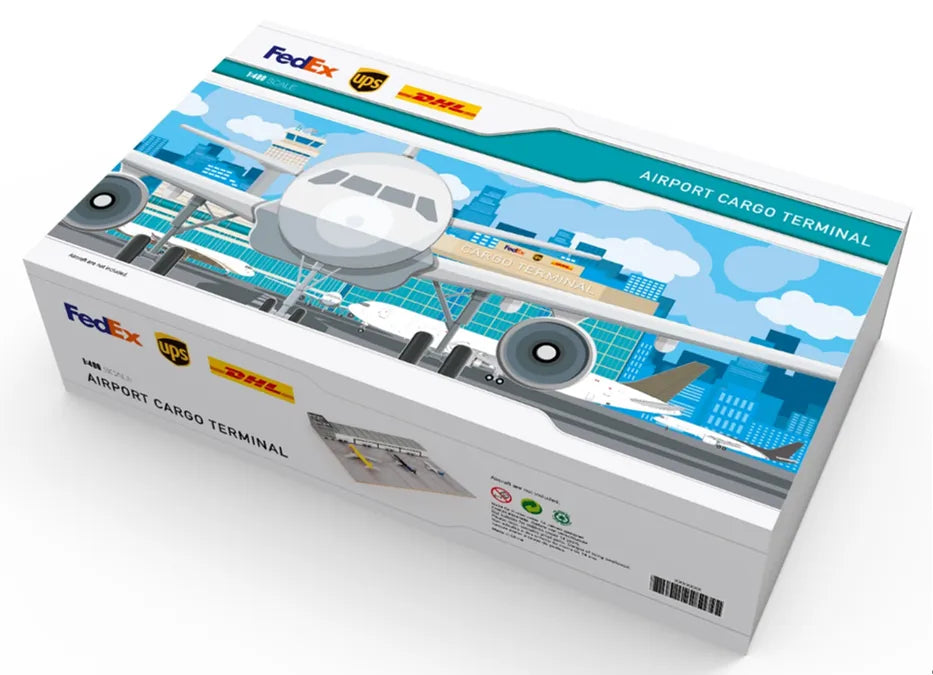 JC WINGS AIR CARGO TERMINAL DISPLAY CASE WITH APRON