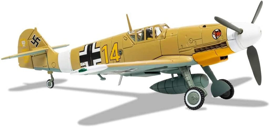 CORGI BF 109G LUFTWAFFE 3./JG 27 "YELLOW 14" HANS JOACHIM MARSEILLE QUOTAIFIYA EGYPT SEPTEMBER 30TH 1942