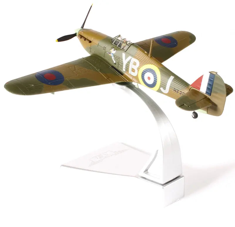 CORGI HURRICANE MK.I N2359/YBJ "WINGED POPEYE" P.O LEONARD WALTER STEVENS RAF 1940