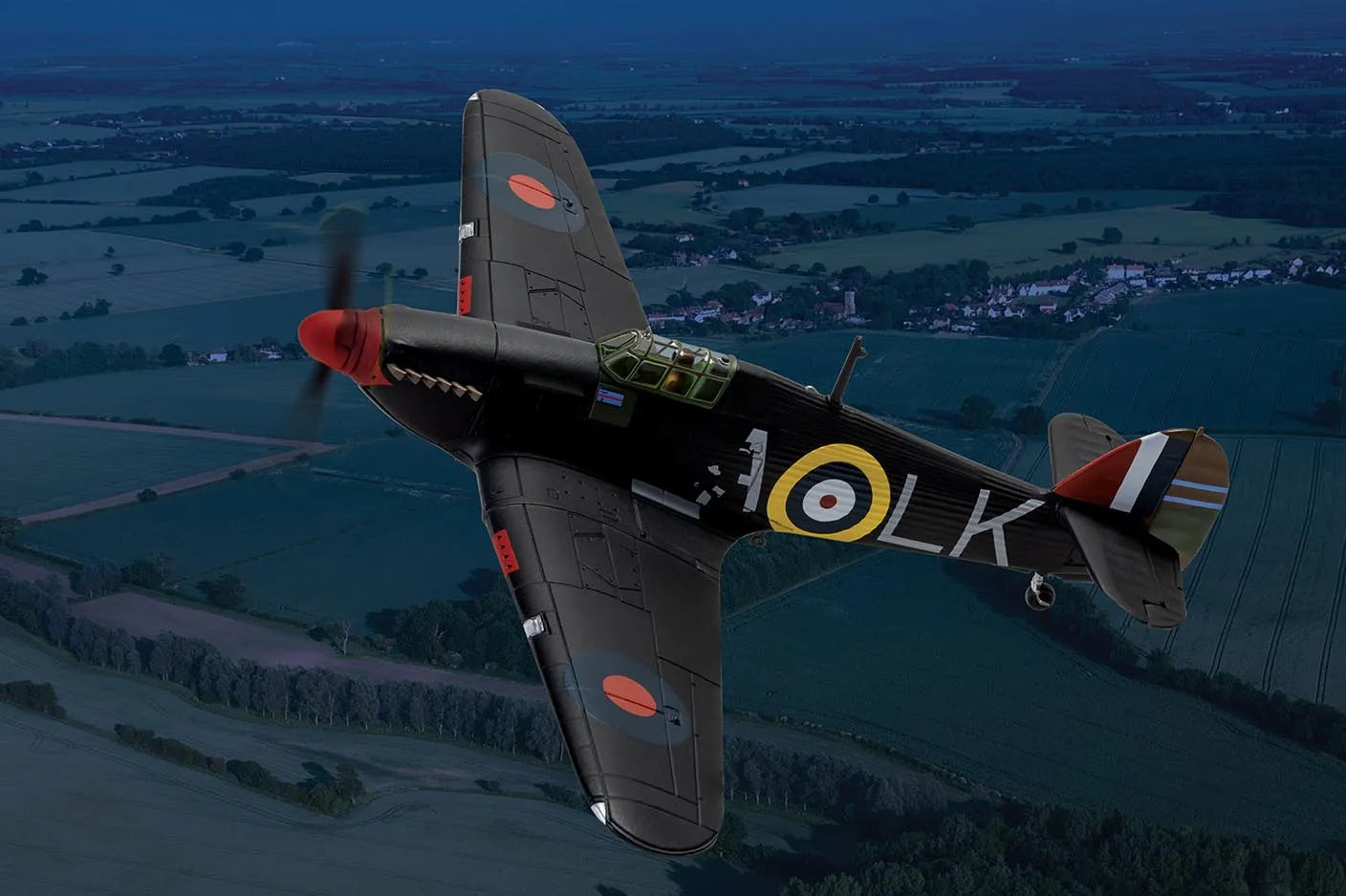 CORGI HAWKER HURRICANE MKI P2798 LK-A SQN LDR.IAN RICHARD "WIDGE" GLEED