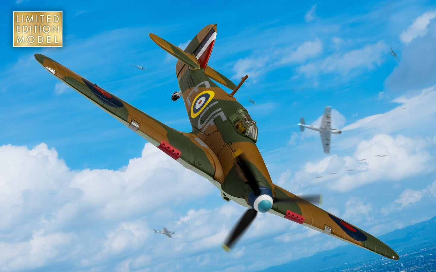 CORGI HURRICANE MK.I RAF NO.601 P/O "BILLY" FISKE (BATTLE OF BRITAIN 85)