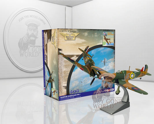 CORGI HURRICANE MK.I RAF NO.601 P/O "BILLY" FISKE (BATTLE OF BRITAIN 85)