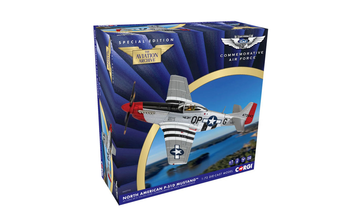 CORGI P-51D MUSTANG COMMEMORATIVE AIR FORCE 44-73843 "OLD RED NOSE™"