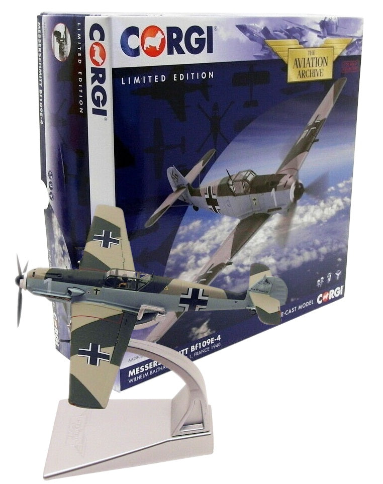 CORGI BF 109E LUFTWAFFE 1./JG 1 "WHITE 1" WILHELM BALTHASAR FRANCE 1940