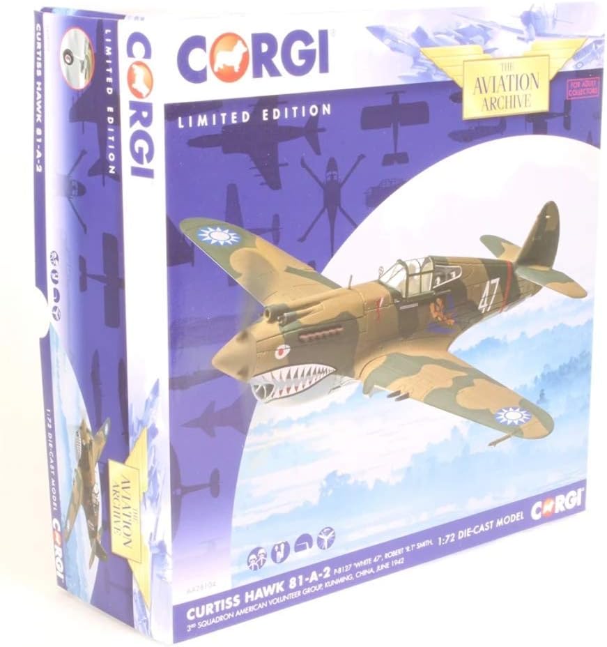 CORGI P-40B WARHAWK FLYING TIGERS WHITE 47 CHINA 1942